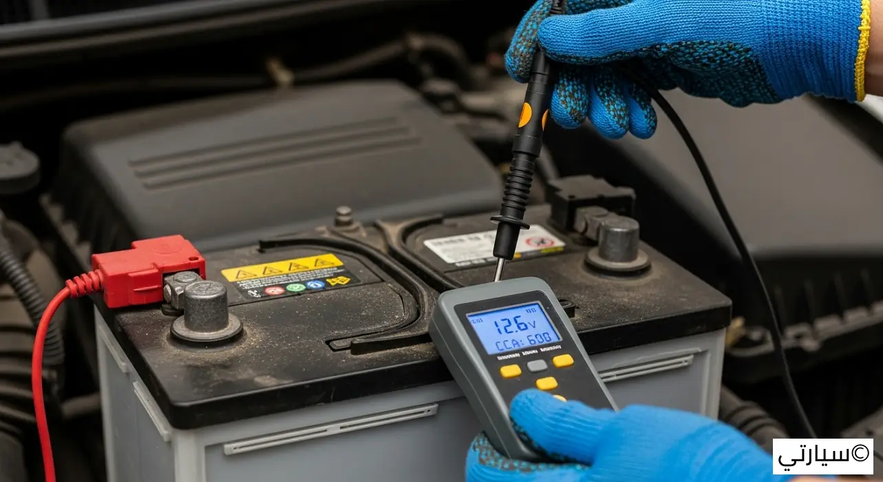 فحص بطارية السيارة