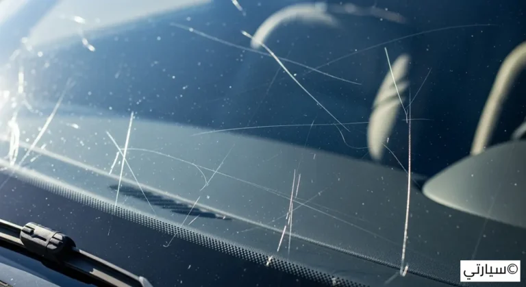 خدوش زجاج السيارة