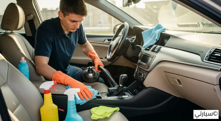 تنظيف السيارة من الداخل