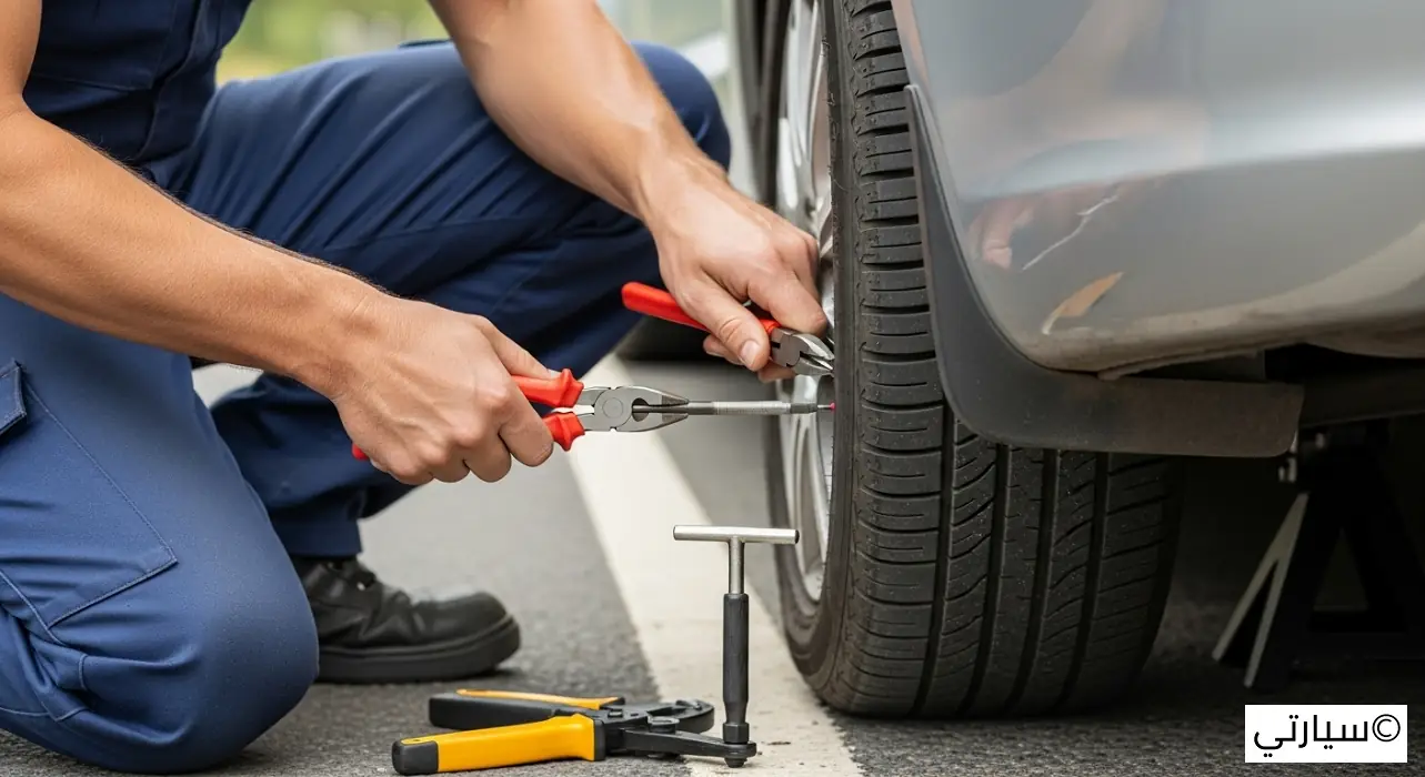 إصلاح ثقب الإطار