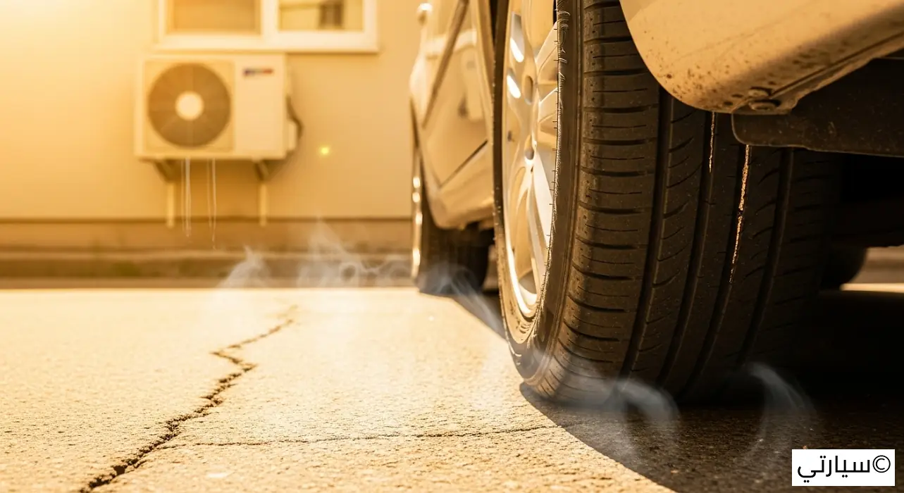 صيانة إطارات السيارة في الصيف