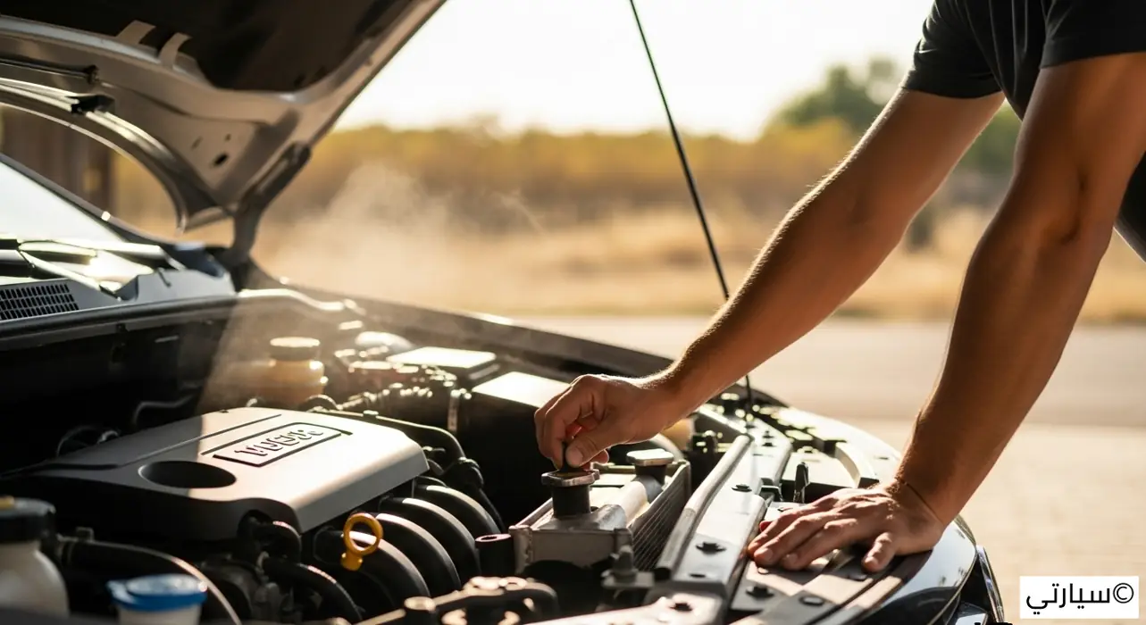 فحص ماء الرديتر في الصيف