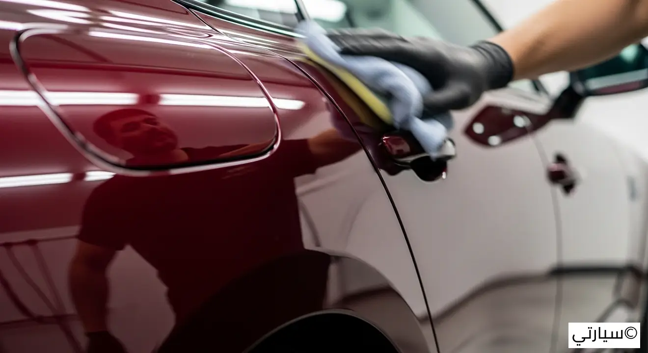 تنظيف وتلميع السيارة