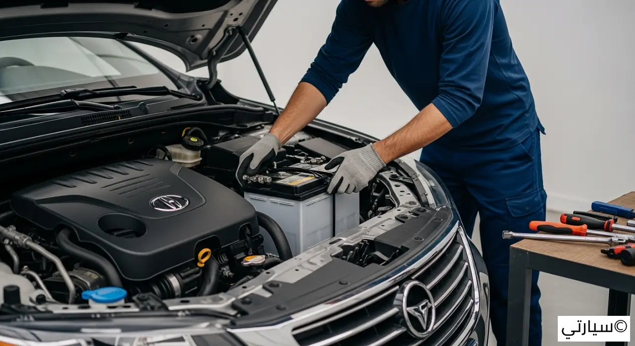استبدال بطارية السيارة