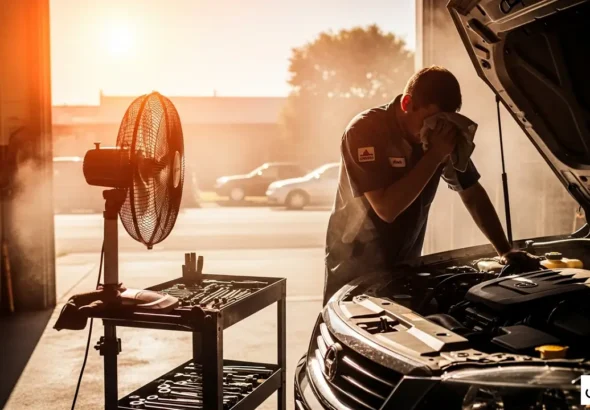 صيانة السيارة في الطقس الحار