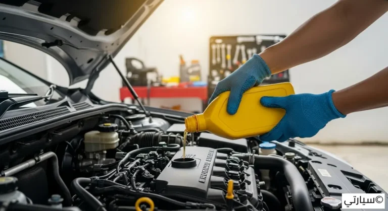 إضافة الزيت للسيارة