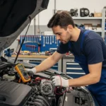 فحص نظام الشحن الكهربائي