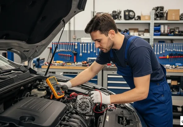 فحص نظام الشحن الكهربائي