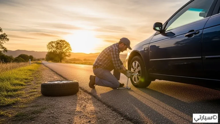 تغيير إطارات السيارة