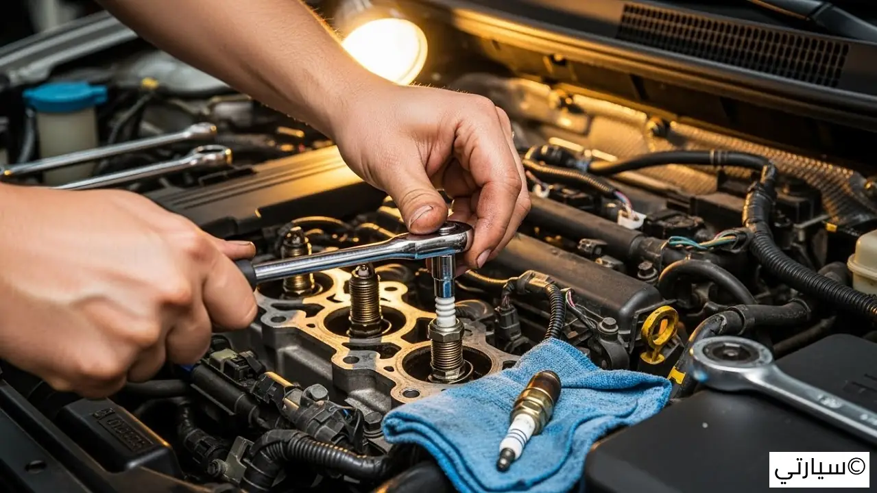 استبدال شمعات الإشعال