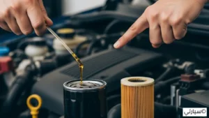 محرك سيارة نظيف تتم صيانته بشكل دوري للحفاظ على الزيت