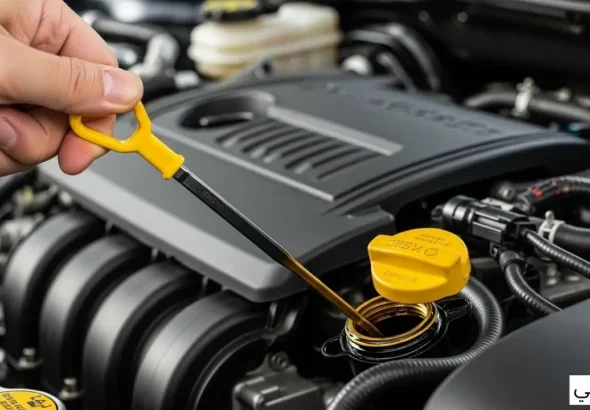 فحص زيت المحرك