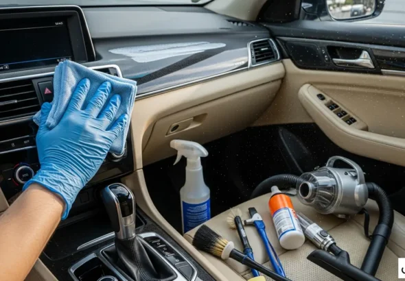 تنظيف داخل السيارة