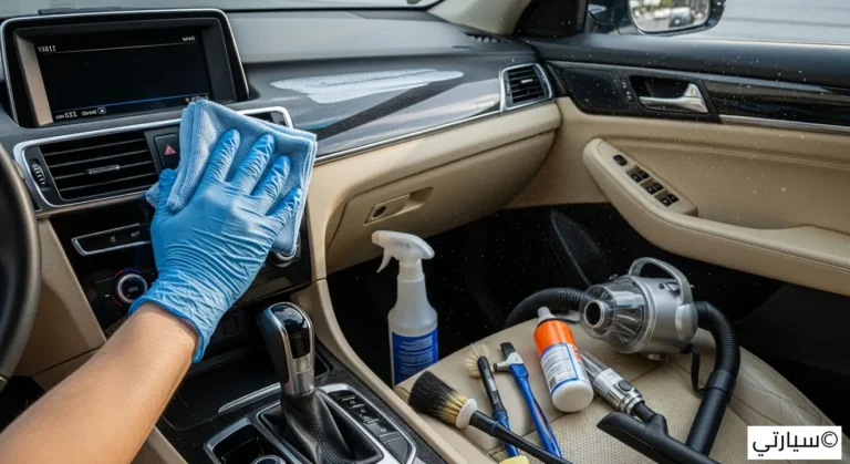 تنظيف داخل السيارة