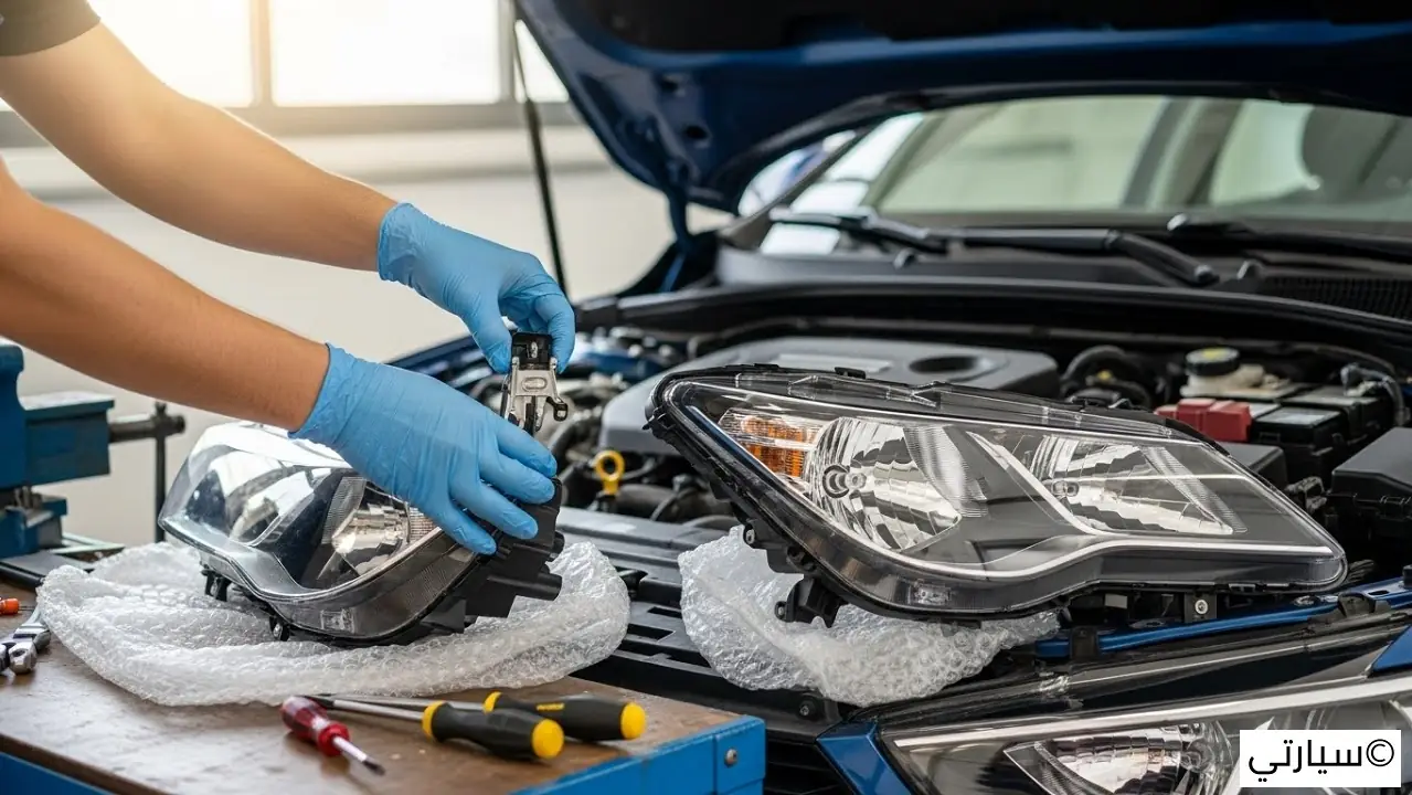 استبدال المصابيح الأمامية لسيارتك
