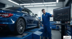 دخان يتصاعد من محرك سيارة معطل بسبب إهمال الصيانة الدورية وتلف الأجزاء الداخلية