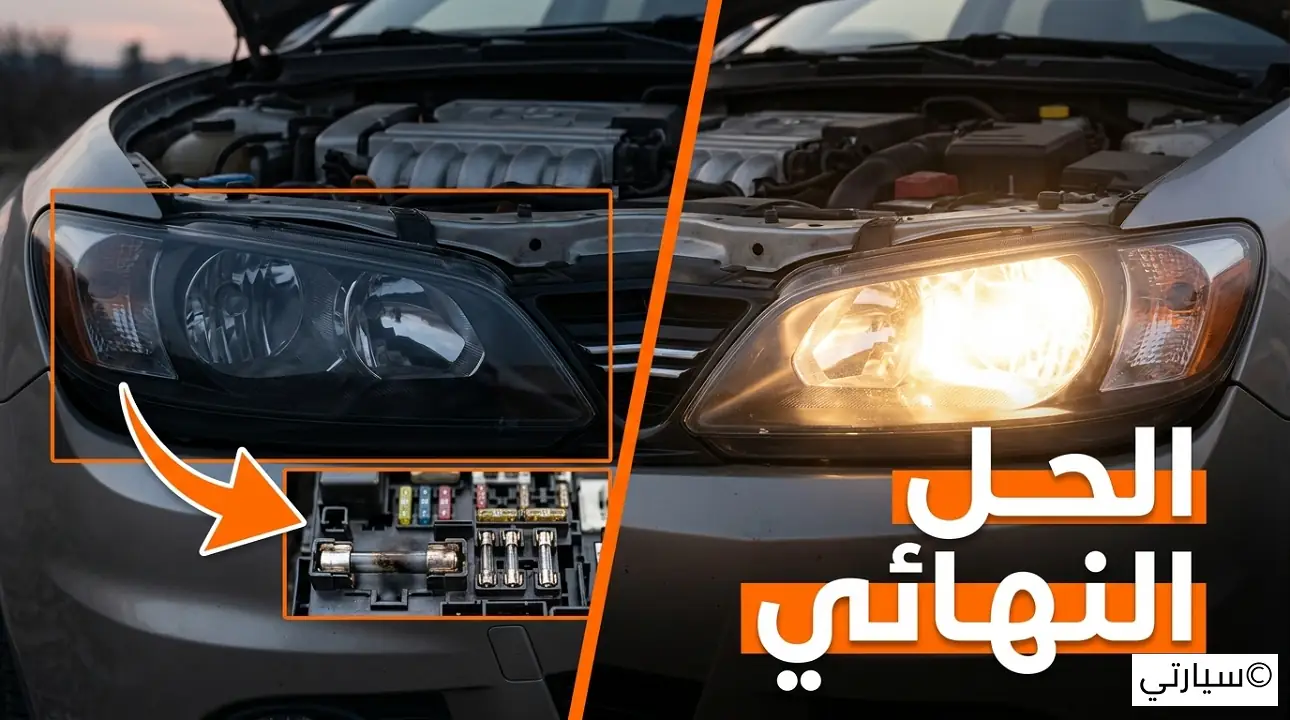 انطفاء الأضواء الأمامية
