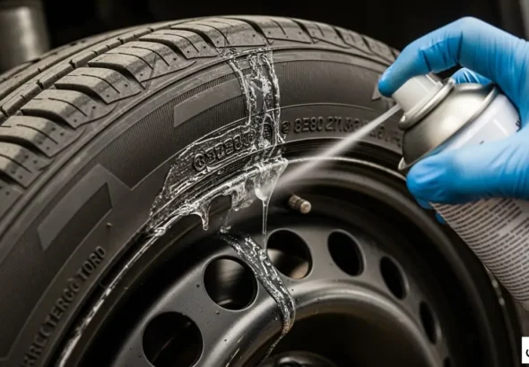 تليين إطارات السيارة