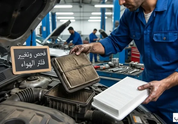 فحص وتغيير فلتر الهواء