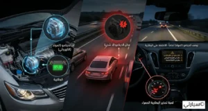 ميكانيكي يفحص دينمو السيارة وبطارية السيارة لتشخيص أسباب انطفاء المحرك فجأة