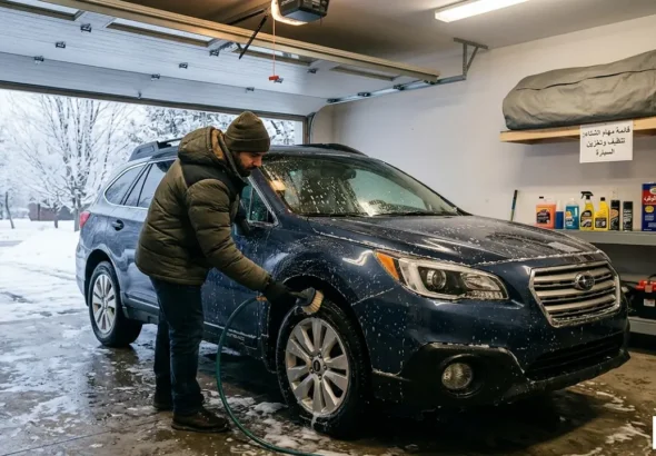 تنظيف وتخزين السيارة في الشتاء